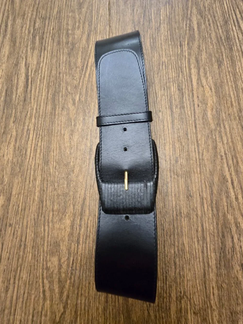 BANANA REPUBLIC Women's Genuine Italian Leather Black Belt - Size XS